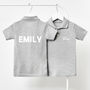 Baby Name Personalised Children's Polo Shirt, thumbnail 2 of 3