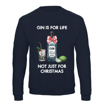 'Gin Is For Life' Christmas Jumper, 6 of 6