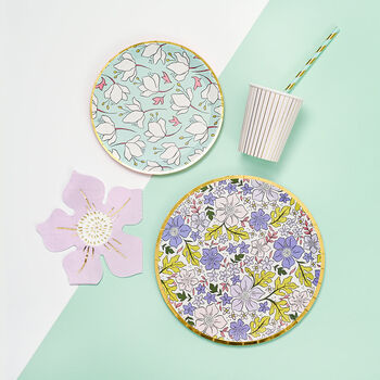 In Full Bloom Large Party Plates X 10, 4 of 4