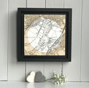 Personalised Map With White Circle Background, 7 of 10