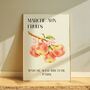 French Fruit Market Art Print Poster, France, Fruit, Apple, Hand Drawn, thumbnail 2 of 4