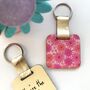 Personalised November Birth Flower Keyring, thumbnail 1 of 3