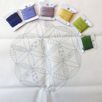 Starflower Sampler Hand Embroidery Kit, 5 of 7