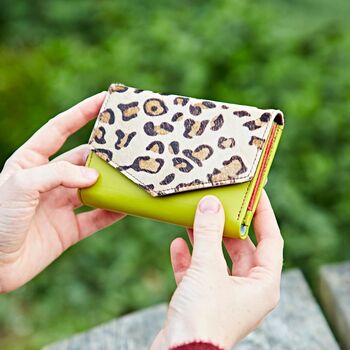 Ananya Multicoloured Recycled Leather Purse, 7 of 10