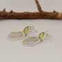 Sterling Silver Peridot Earrings, thumbnail 6 of 7