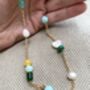 Set Of Clay And Beads Necklace With Earrings, thumbnail 4 of 7
