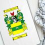 Tea Towel Personalised With Coat Of Arms In Full Colour, thumbnail 2 of 7