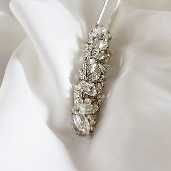 Elegant Crystal Hair Slide Bridal Hairpin, 2 of 8