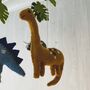 Handmade Fairtrade Felt Dinosaur Mobile, thumbnail 5 of 6