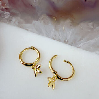 Petal Huggie Hoops, 3 of 4