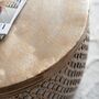 Moroccan Round Gold Coffee Table, thumbnail 2 of 2