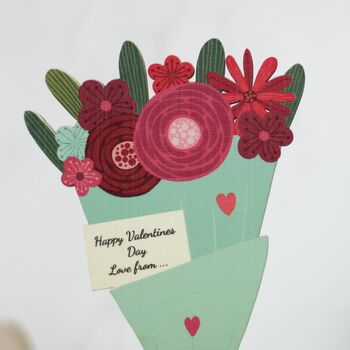 Valentines Day Keepsake Card In Wood, Personalised, 2 of 6