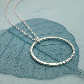 Hammered Sterling Silver Circle Jewellery Set, 5 of 7