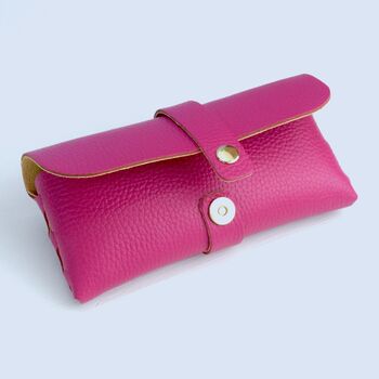 Men's Personalised Monogram Leather Glasses Case, 8 of 10