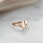Personalised Open Diamond Signet Ring, thumbnail 4 of 6