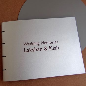 Engraved Leather Wedding Album, 7 of 12