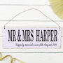Personalised Wooden Anniversary Sign, thumbnail 1 of 3