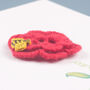 Handmade Crochet 'Happy Birthday' Flower Card, thumbnail 2 of 3