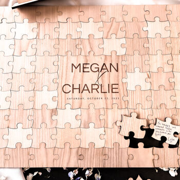 Wedding Jigsaw Puzzle Guest Book Alternative, 4 of 10