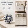 Blue Floral Ceramic Cabinet Knob, thumbnail 2 of 7