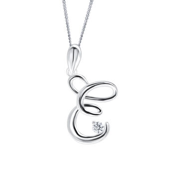 Alphabet Initial Necklaces In Sterling Silver, 6 of 11