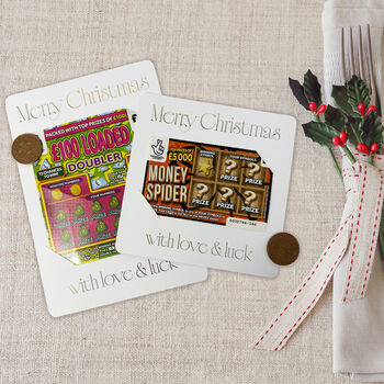 Christmas Scratch Card Holders Small And Large, 4 of 9