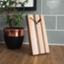 Striped Wood Clock For Wall Or Free Standing, thumbnail 2 of 6
