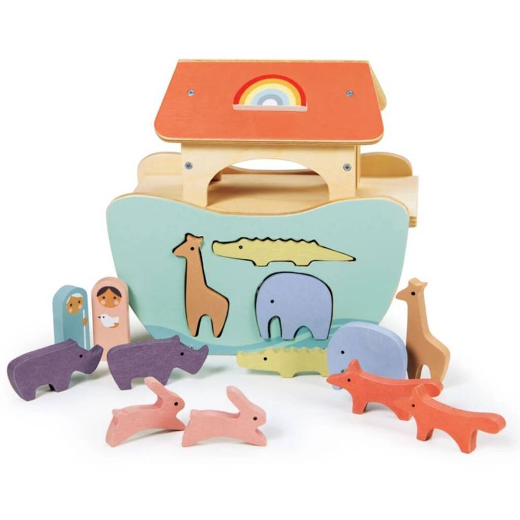 Wooden Noah's Ark Shape Sorter By Crafts4Kids