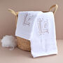 Personalised White Guest Towel Set, thumbnail 1 of 7