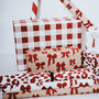 Christmas Red Gingham Luxury Wrapping Paper, thumbnail 4 of 6