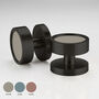 Brass Black Mortice Door Knobs With Gloss Insert, thumbnail 1 of 7