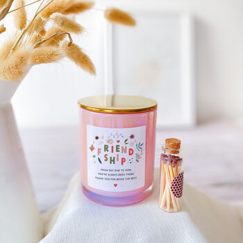 Friendship Scented Candle Gift For Best Friend, 8 of 10