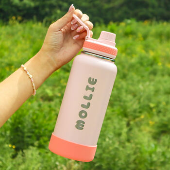 Personalised Stainless Steel Water Bottle 'Raid', 2 of 9