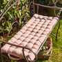 Blush Pink Padded Garden Mattress Cushion, thumbnail 1 of 6