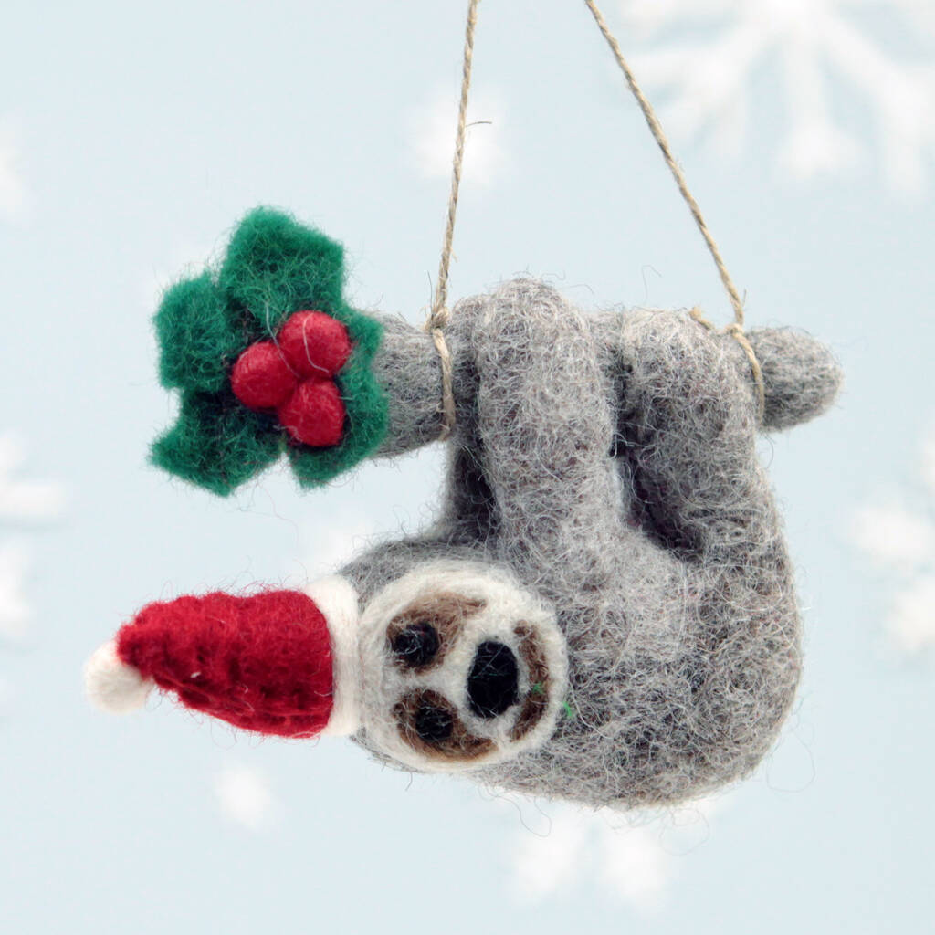 Sloth Christmas Decoration 