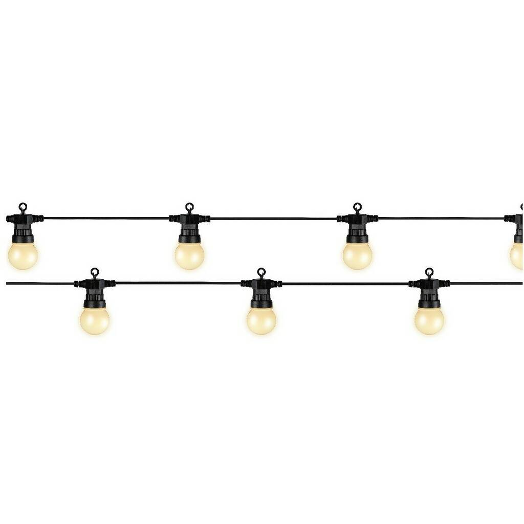 LED Indoor Outdoor Bulb String With Clips By Ella James