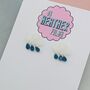 White Cloud Glitter Earrings, thumbnail 3 of 5