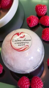 Crème Cheese And Raspberry Swirl Candy Floss Cake, 5 of 10