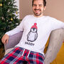 Personalised Penguin Christmas Pyjamas, thumbnail 1 of 6