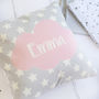 Personalised Pink Star Cushion, thumbnail 1 of 2