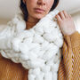 Classic Jumbo Knitted Long Scarf, thumbnail 7 of 11