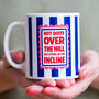 'Not Quite Over The Hill' Funny Ageing Mug, thumbnail 1 of 3