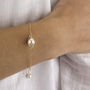 Wrapped Pearl Chain Bracelet, thumbnail 4 of 9
