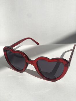 Adults Heart Shaped Ecological Sunglasses, 5 of 6