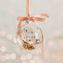 Personalised Name Celestial Glass Bauble, thumbnail 1 of 6