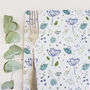 Set Of Four Blue Parsley Placemats, thumbnail 4 of 4