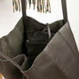 Dark Chocolate Soft Leather Tote Shopper, thumbnail 6 of 12