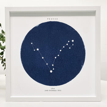 Pisces Star Sign Personalised Light Box, 5 of 6