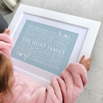 Personalised Family Word Art Print, 4 of 12
