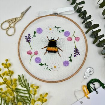 Stumpwork Bee Embroidery Kit, 3 of 7